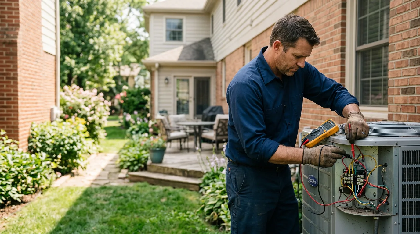 HVAC technician working near Central City, CO